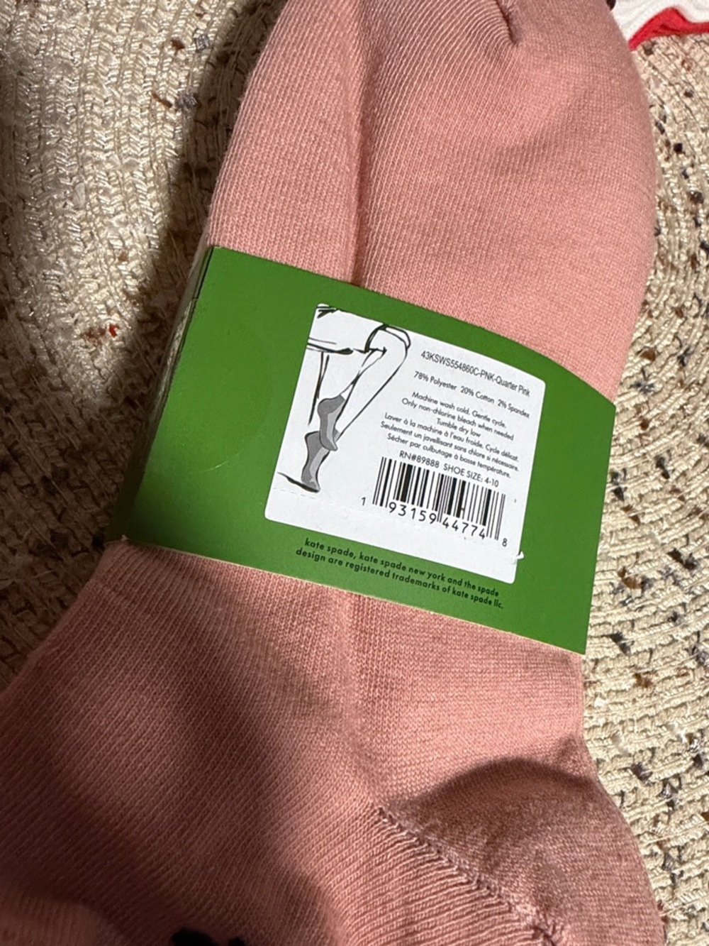 kate spade 6pairs quarter socks - Picture 3 of 4